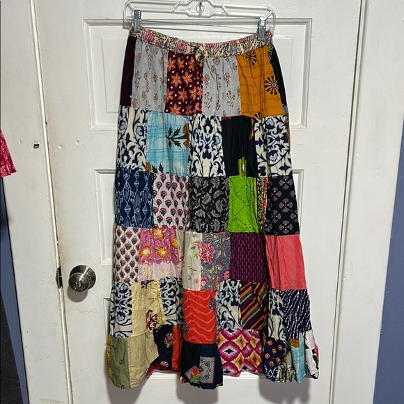 Patchwork Maxi Skirt - Picture 1 of 6